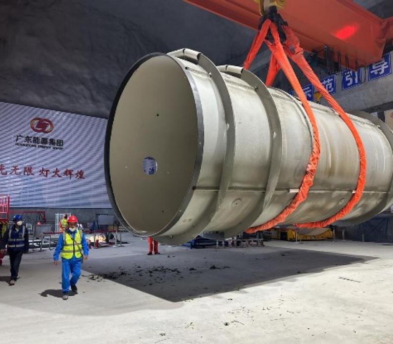 广东天泰圆满完成云浮水源山抽水蓄能项目配套防腐钢管首趟运输任务